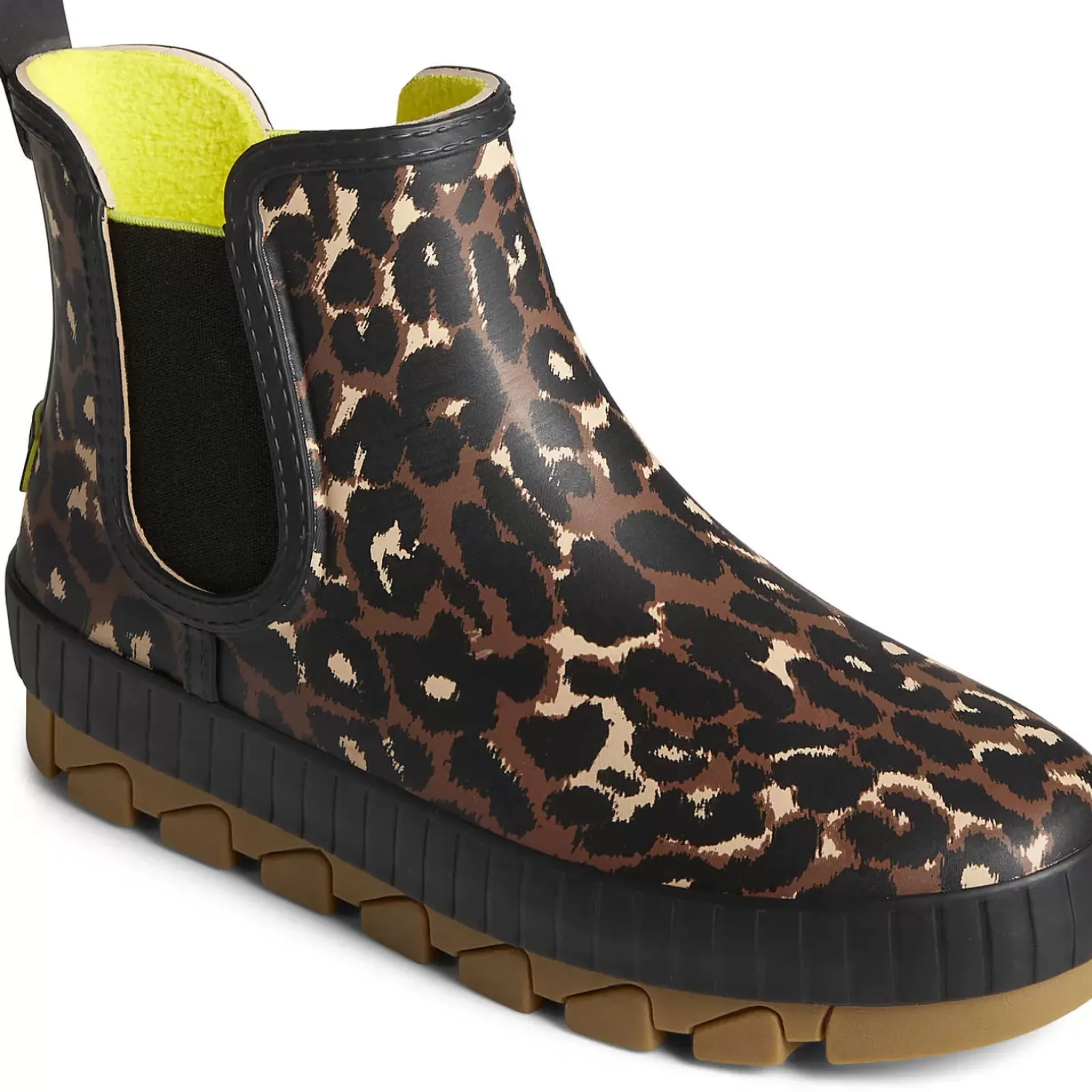 Torrent Boot|Sale^Sperry Women's Torrent Leopard Chelsea Waterproof Rain Boot Black