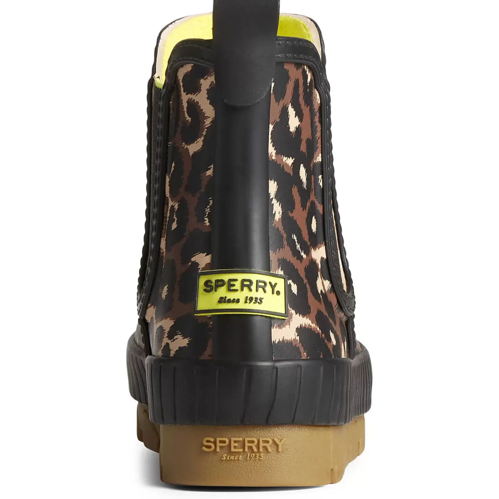 Torrent Boot|Sale^Sperry Women's Torrent Leopard Chelsea Waterproof Rain Boot Black